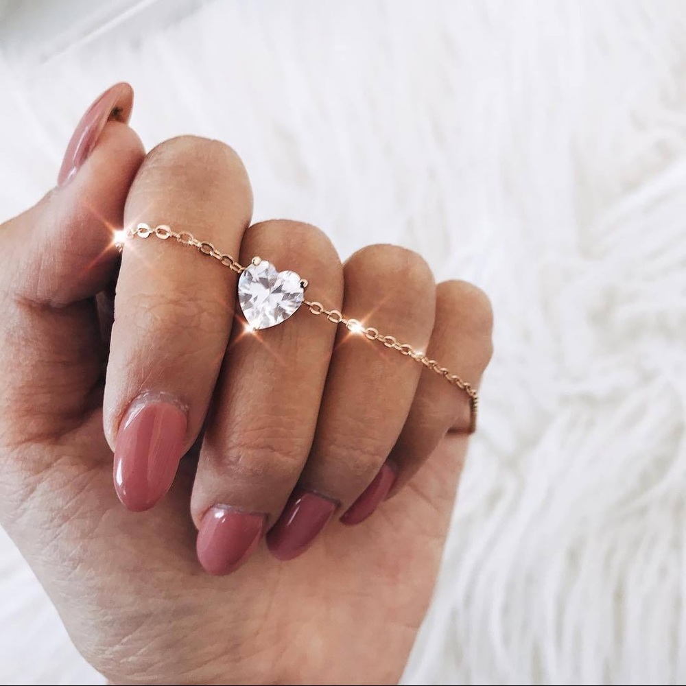 gold heart necklace